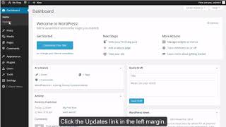 WordPress - Updating WordPress Core