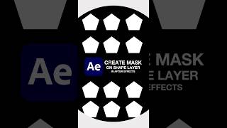 Create Mask On Shape Layers In After Effect | Quick Tips #aftereffects #tutorial #shapes #creative