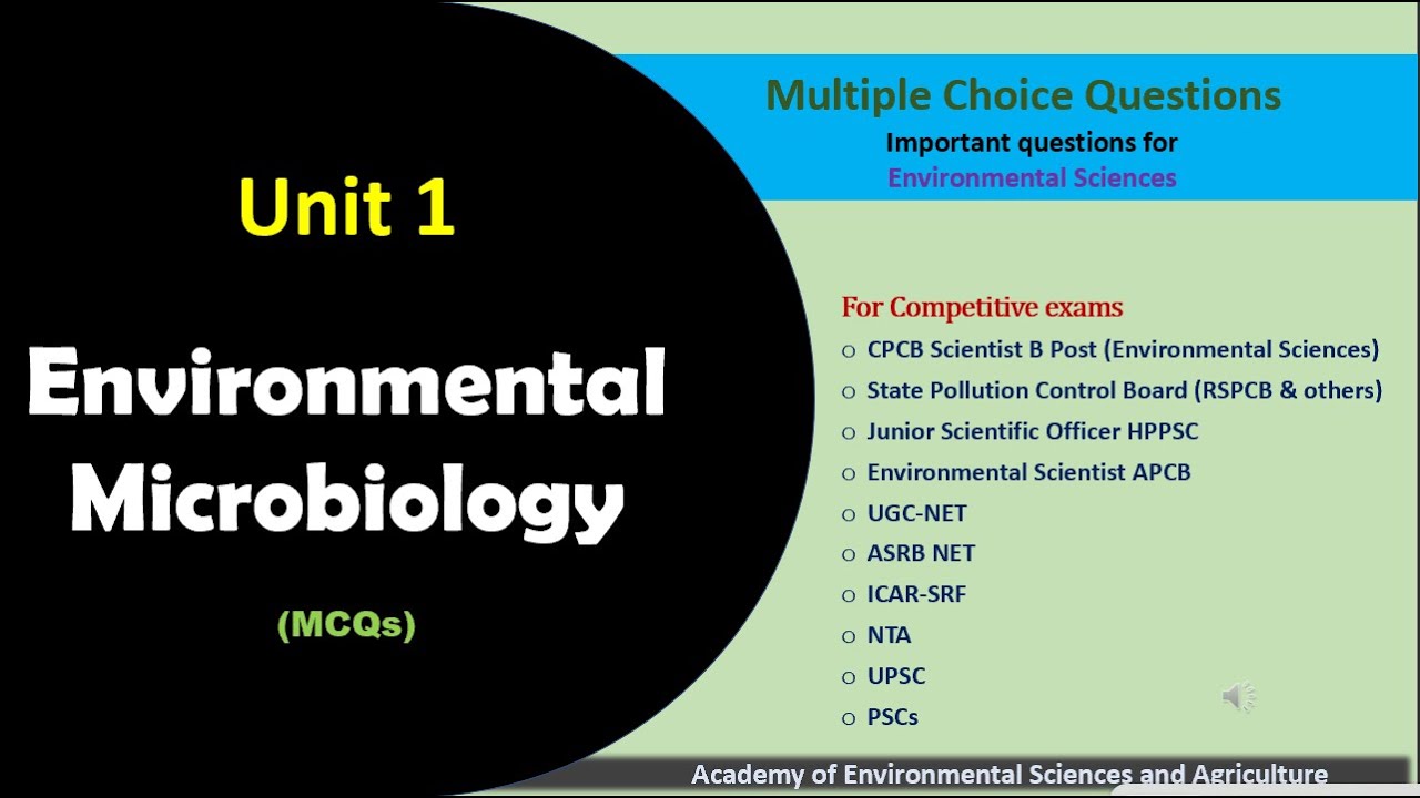 Environmental Microbiology CPCB Scientist B Exam I Environmental ...