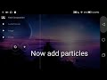 Particles tutorial in avee player // snow ❄ particles making in avee player