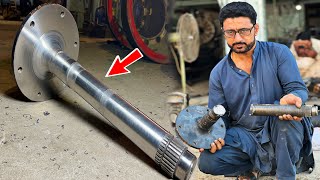 How To Connect a Broken Old Model Tractor Axle Shaft || Restoration of Broken Tractor Axle Shaft