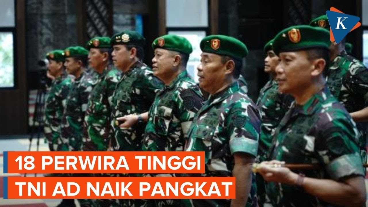 Rincian Daftar Nama Perwira Tinggi TNI AD Naik Pangkat - YouTube