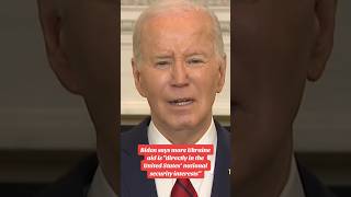 Biden says Ukraine aid is in the United States' national security interests #shorts