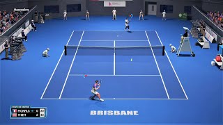 Dominic Thiem vs Gaël Monfils ATP Brisbane /AO.Tennis 2 |Online 22 [1080x60 fps] Gameplay PC