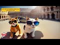 Meow Visits The Colosseum, Rome, Italy - Ai Cat Travel Vlog 02