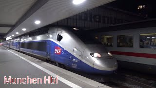 DB and SNCF TGV trains in Munchen Hbf / DB und SNCF TGV züge in München Hbf