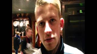 Luke Hyam speaking after his first start for Rotherham United