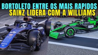 BORTOLETO ENTRE OS 10 MAIS RAPIDOS | SAINZ LIDERA COM WILLIAMS | TESTES POS TEMPORADA F1