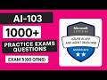AI-103 | Azure AI App and Agent Developer Associate | 1000+ Questions | Exam 3 (60 Qtns)