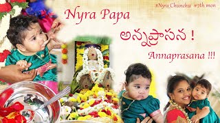 Nyra's Annaprasana || Rice ceremony || USA || Newborn || @Nyra Chunchu || Baby girl.