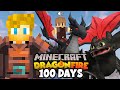 I Spent 100 Days in DRAGON FIRE Minecraft with FRIENDS! This is What Happened…