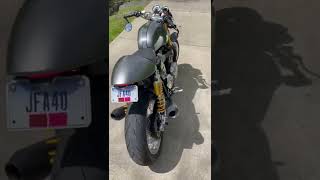 Thruxton R Vance Hines exhaust