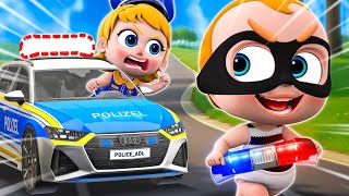 Police Girl Song👮 Police Rescue The Baby | Police Girl Chase Thief More Nursery Rhymes & Kids Songs