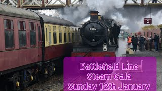 Battlefield Railway line Steam Gala Sunday 12 January 2025 #steamlocomotives #battlefield #steam