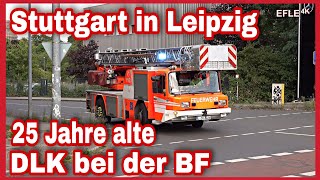 [Alte Stuttgarter Drehleiter] DLK 23-12 FF Leipzig-Plaußig auf BF FW Süd