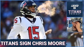 Tennessee Titans Sign WR Chris Moore, Titans Making Calls to Trade Up and "Aiming" for Edge Rushers