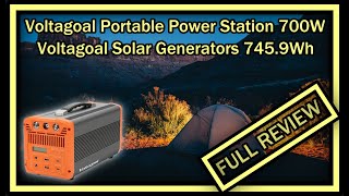 Voltagoal ES-700 Portable Power Station 700W 745Wh with 110V AC Outlets QC 3.0 PD 2.0 UPS REVIEW