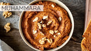 MUHAMMARA | roasted red pepper \u0026 walnut dip recipe