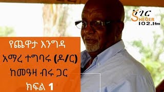 Ethiopia Sheger FM -Yechewata Engida - Amare Tegbaru (Ph.D) With Meaza Birru Part 1 አማረ ተግባሩ(ፒ ኤች ዲ)