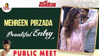 Mehreen Pirzada Beautiful Entry at NOTA Vijayawada Public Meet | Vijay Deverakonda | Vanitha TV