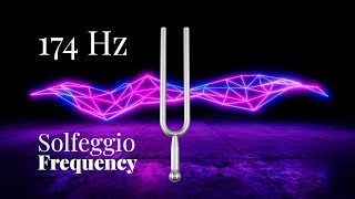 174 Hz Solfeggio Tuning Fork | Sound Healing Vibes | The Healing Solfeggio Frequency | Sound Bath