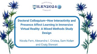 How Interactivity and Presence Affect Learning in Immersive Virtual Reality: A Mixed Methods Study