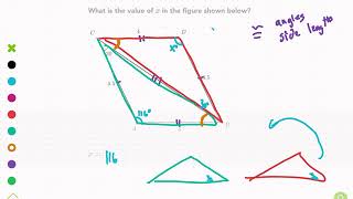Khan Academy Tutorial: find angles in congruent triangles
