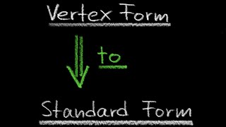 How to Convert Vertex Form to Standard Form: Quadratic Function Tutorial | The Westcoast Math Tutor