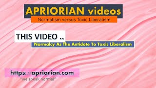 Normalcy As The Antidote To Toxic Liberalism