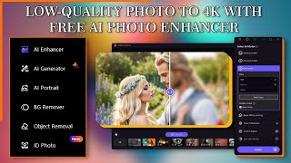 How to Enhance Low-Quality Photo to 4K with Free AI Photo Enhancer | HitPaw Photo AI