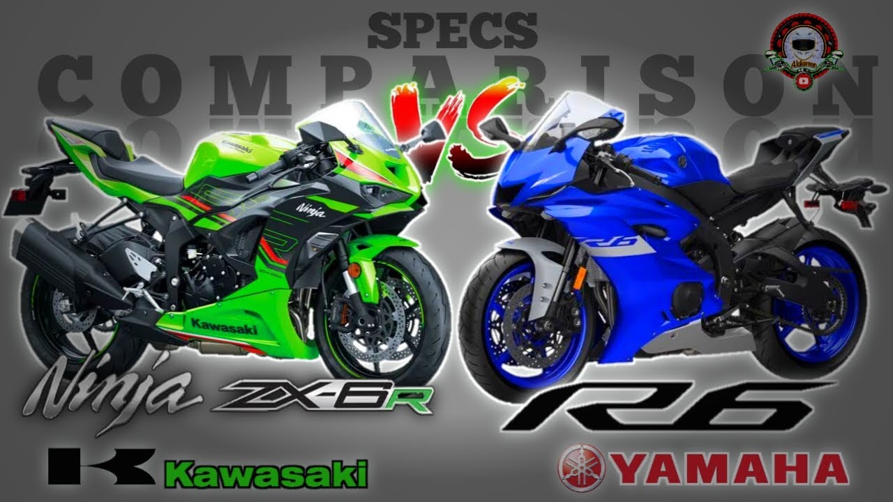 2024 KAWASAKI NINJA ZX-6R Vs YAMAHA R6 SPECS COMPARISON - YouTube