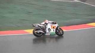 MotoGP Alvaro Bautista corkscrew rain  Motorland 2012