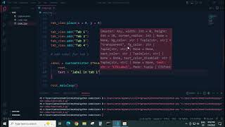 Customtkinter Tab view CTkTabview