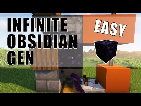 Obsidian Generator Minecraft Easy Minecraft Obsidian Farm Tutorial