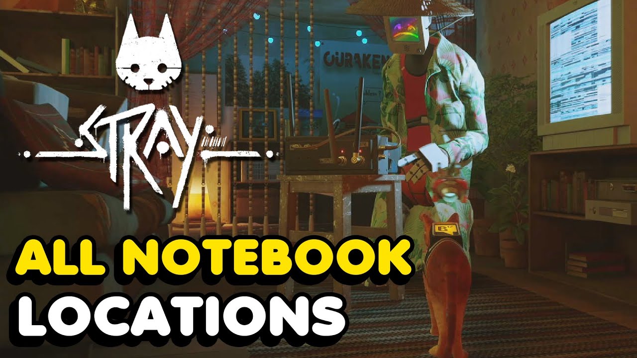 Stray All 4 Notebook Locations Guide Youtube