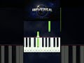 Universal Movie Intro | Easy Piano Tutorial #shorts