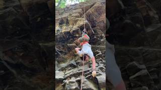 Advanced rappelling techniques 🪢 #rappelling #youtubeshorts #shorts #aussie #abseiling #climbing