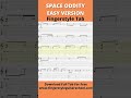 Space Oddity - EASY Free Fingerstyle Guitar Tab - David Bowie