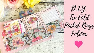 DIY Pocket Folder for Pocket Rings Planner | Tutorial