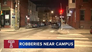 Temple students on edge after 3 armed robberies near campus in 24 hours