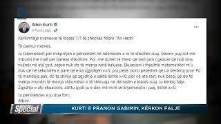 Kurti e pranon gabimin, kërkon falje