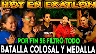 🔥Hoy en EXATLON😱✅👉 Por fin se filtra quién gana batalla colosal y la super medalla femenil.