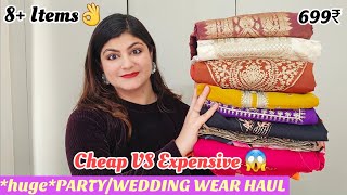 *huge*Amazon /Wedding Wear haul |DESIGNER KURTI GOWN KURTA SET SUIT | cheap vs Expensive Shopping