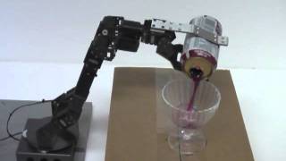 Robot Magazine - Crustcrawler AX-12 Smart Arm Pouring A Drink