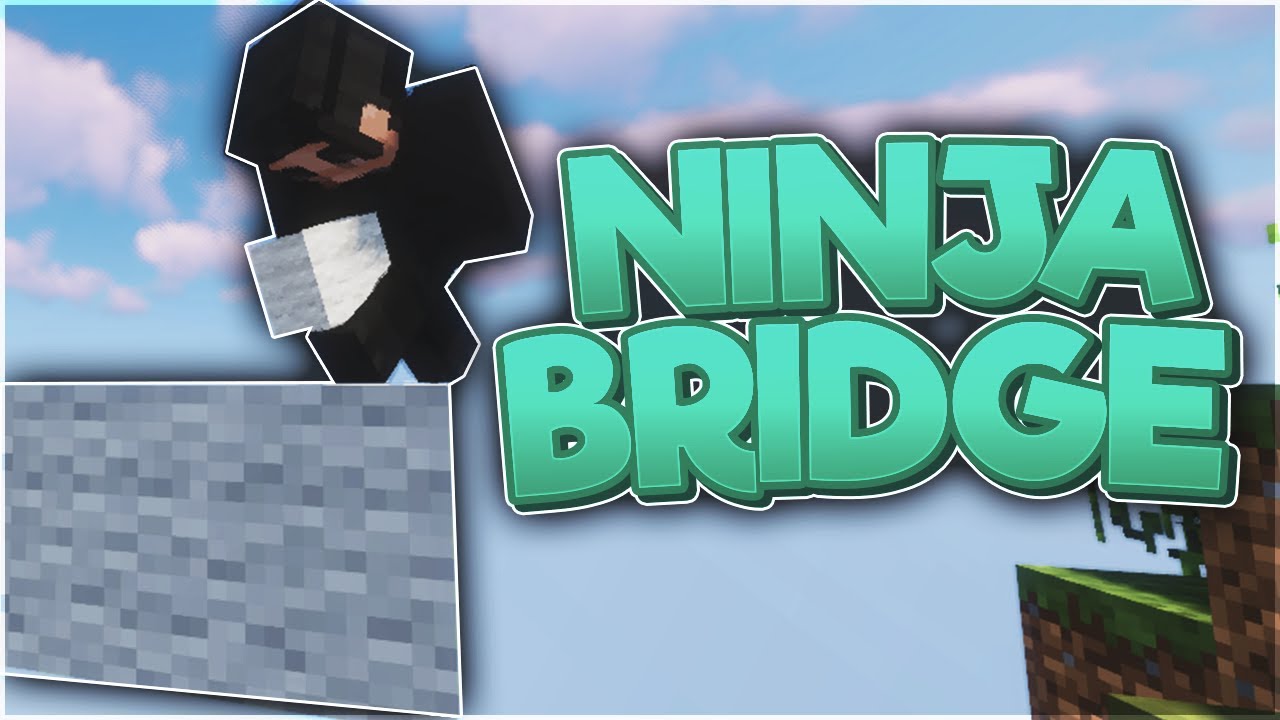 How To NINJA BRIDGE In Minecraft (Easy Bridging Method) - YouTube