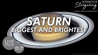 Saturn at its Biggest and Brightest | Opposition of Saturn 2020 | Interactive Stargazing