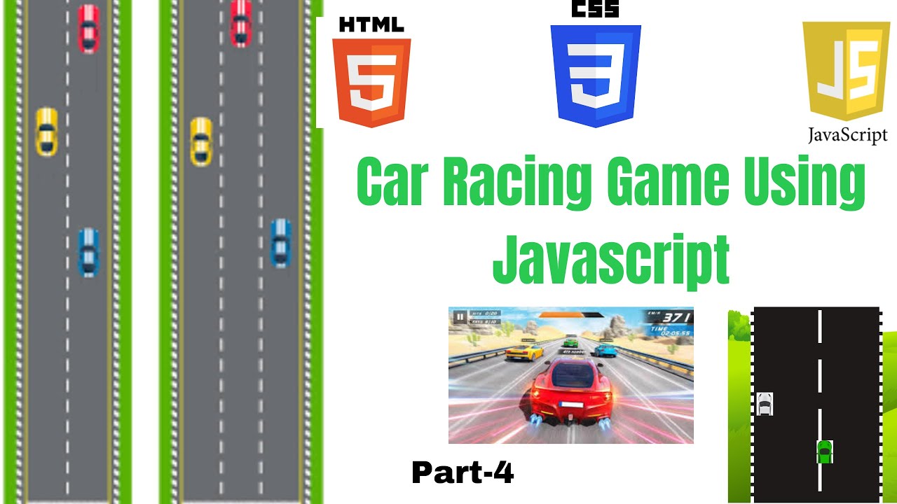 Car Racing Game Using Html Css Javascript Step By Step For Beginners