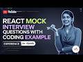 React Interview | Frontend Developer  |  React interview questions 6+ years @uidevguide