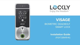 Lockly Visage Biometric Deadbolt Edition FULL Installation Video