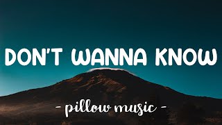 Dont Wanna Know - Maroon 5 Lyrics 🎵